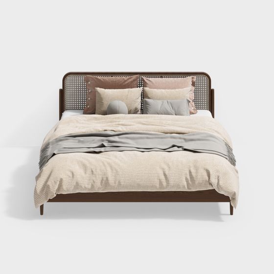 Cozy Retreat Bed 3D model