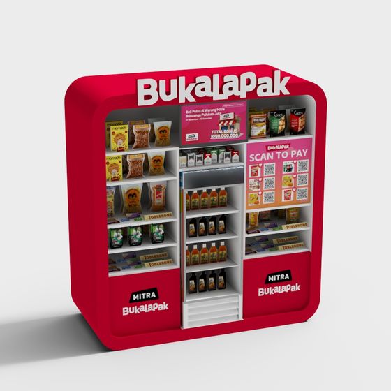Bukalapak Vending Machine 3D model