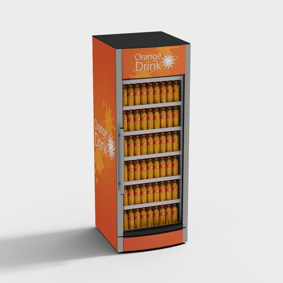 Orange Drink Cooler 3D Model