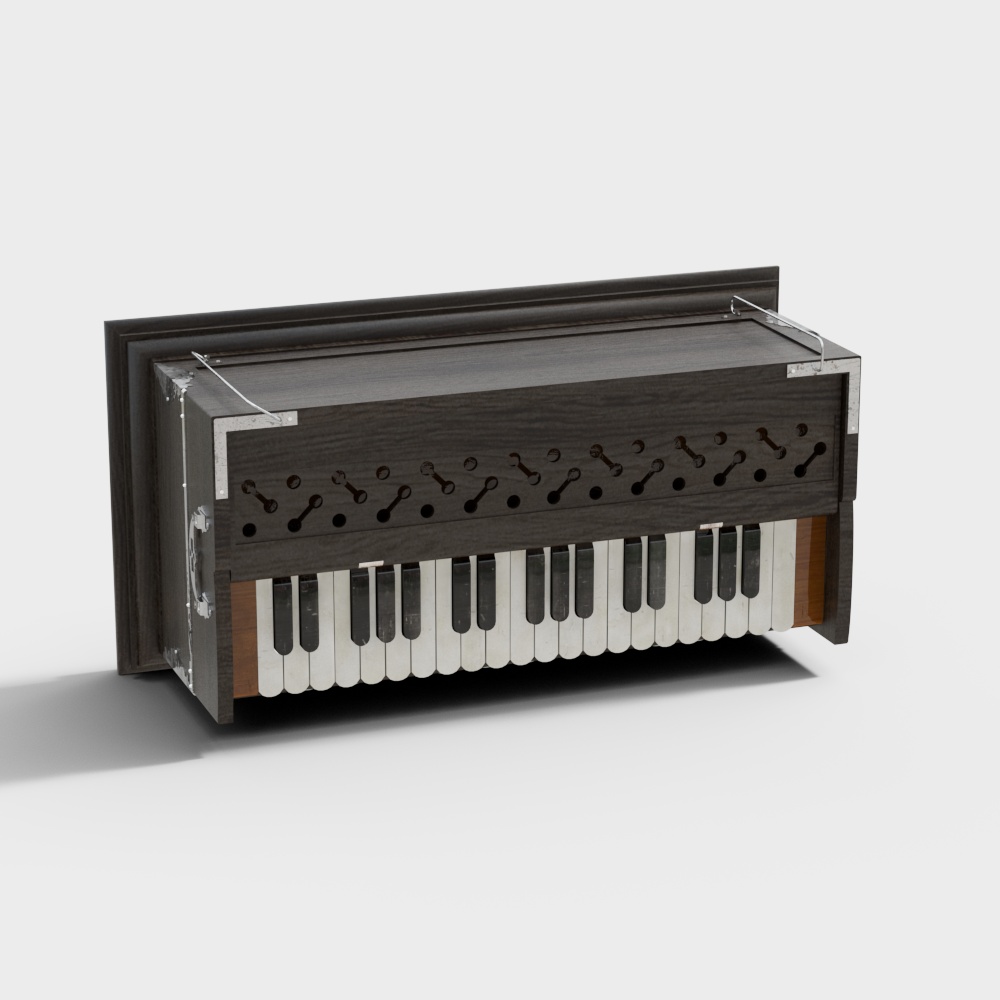 Vintage Accordion 3D Model for Musical Creations