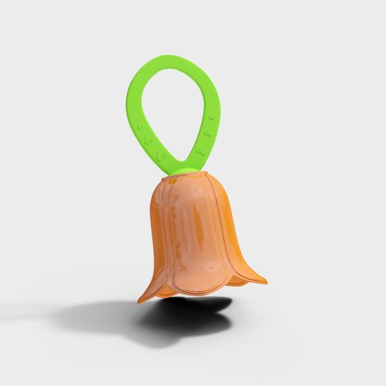 Charming Low-Poly Bell 3D Model for Garden Scenes