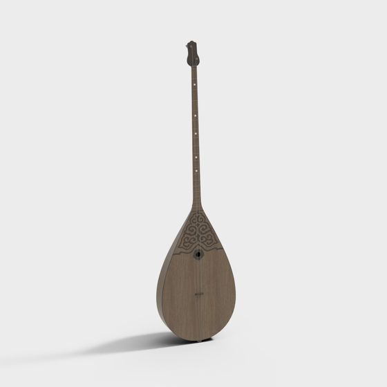 Unique Oud 3D Model for Cultural Projects