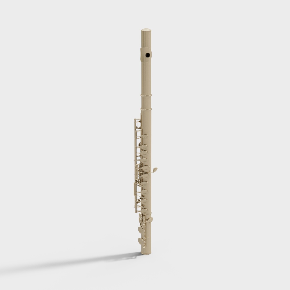 Exquisite Flute 3D Model for Music Enthusiasts