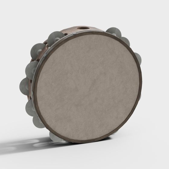 Low-Poly Tam-tam 3D model with High Detail