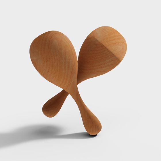 Harmonic Sound 3D model - Unique Wooden Clapper