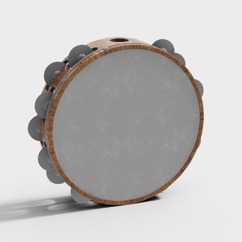 Simple tambourine for music classroom