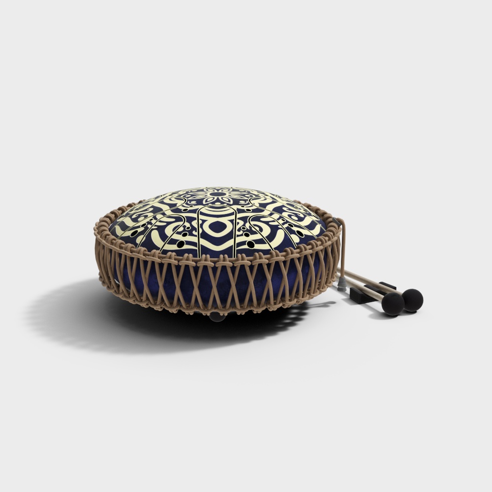 Theater ethnic style bronze drum