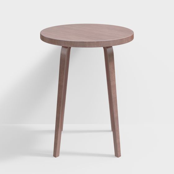 Low-Polygon Round Table 3D model Design