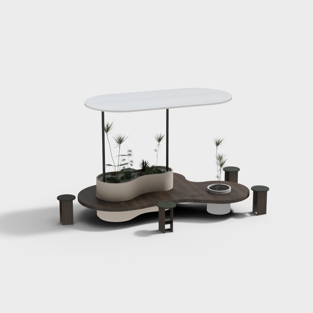 Combinaison de table et chaise publiques de Shuchi