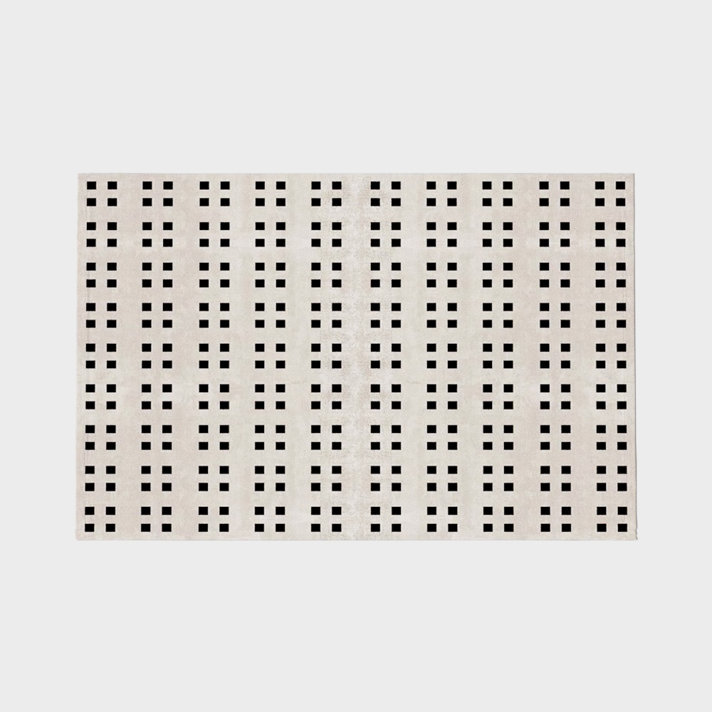 Low Polygon Grid Rug 3D Model – Modern Geometric Design