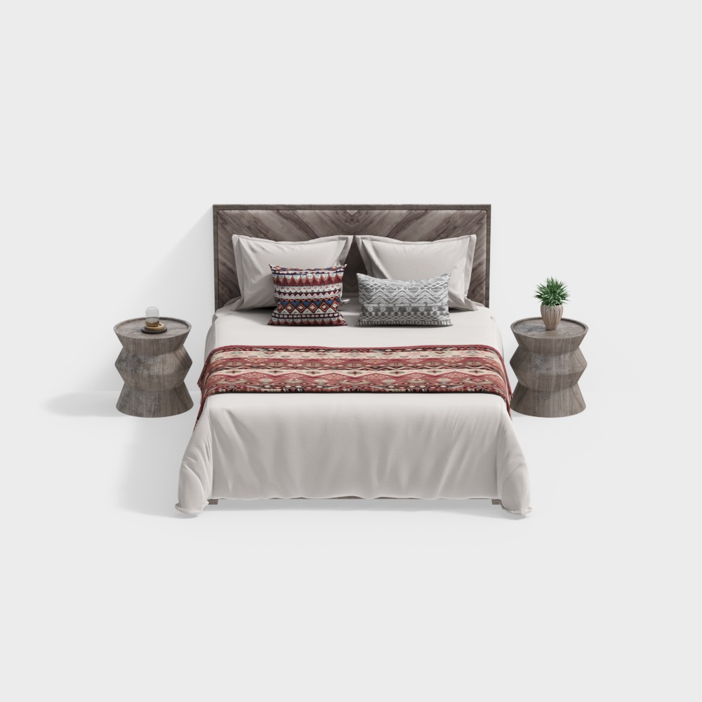 Wabi-Sabi Style Guesthouse Double Bed