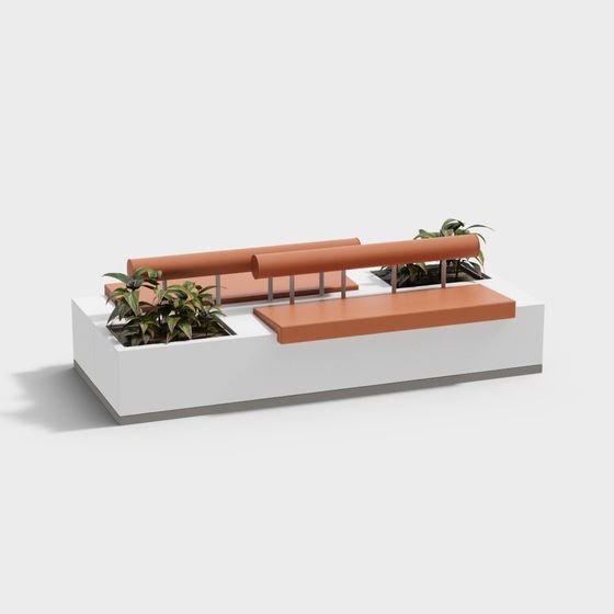 Urban Oasis Bench 3D model