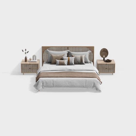 Cozy Retreat Bed Set 3D model