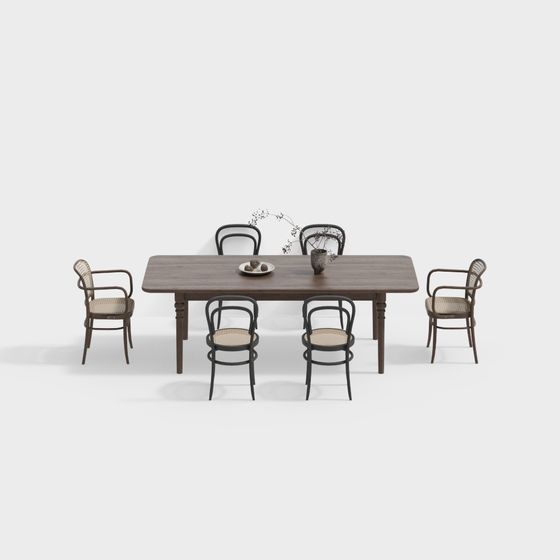 Cozy Dining Set 3D model