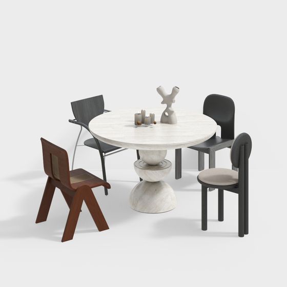 ชุดโต๊ะและเก้าอี้รับประทานอาหารแบบวาบิ-ซาบิ