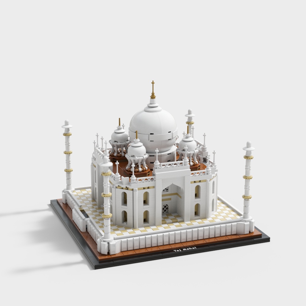 Taj Mahal 3D model - Iconic Architectural Masterpiece