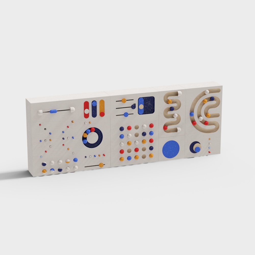 Mur décoratif en blocs de construction modernes