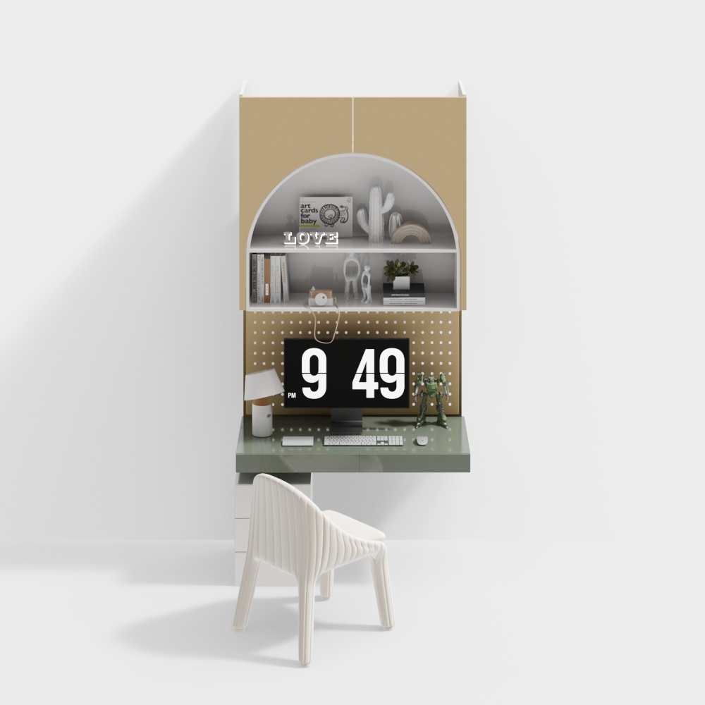 Ensemble bureau et chaise moderne