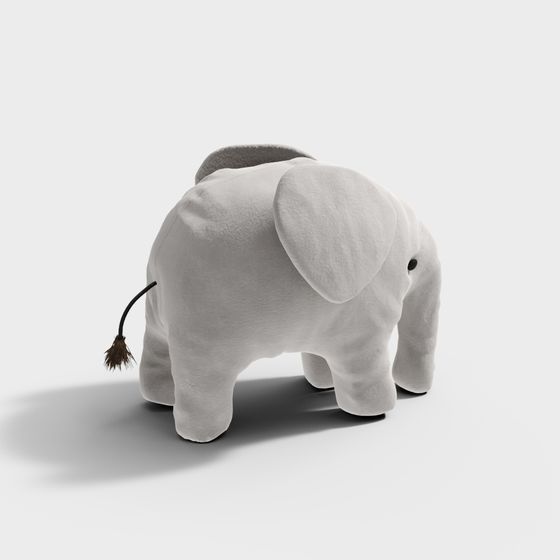 Cute Low-Poly Elephant 3D Model