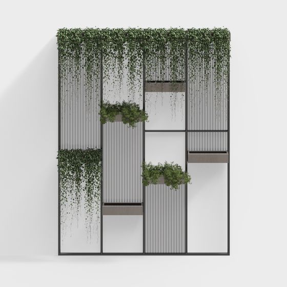 Modern Low-Polygon Greenery 3D model