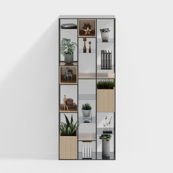Urban Elegance Bookshelf 3D model