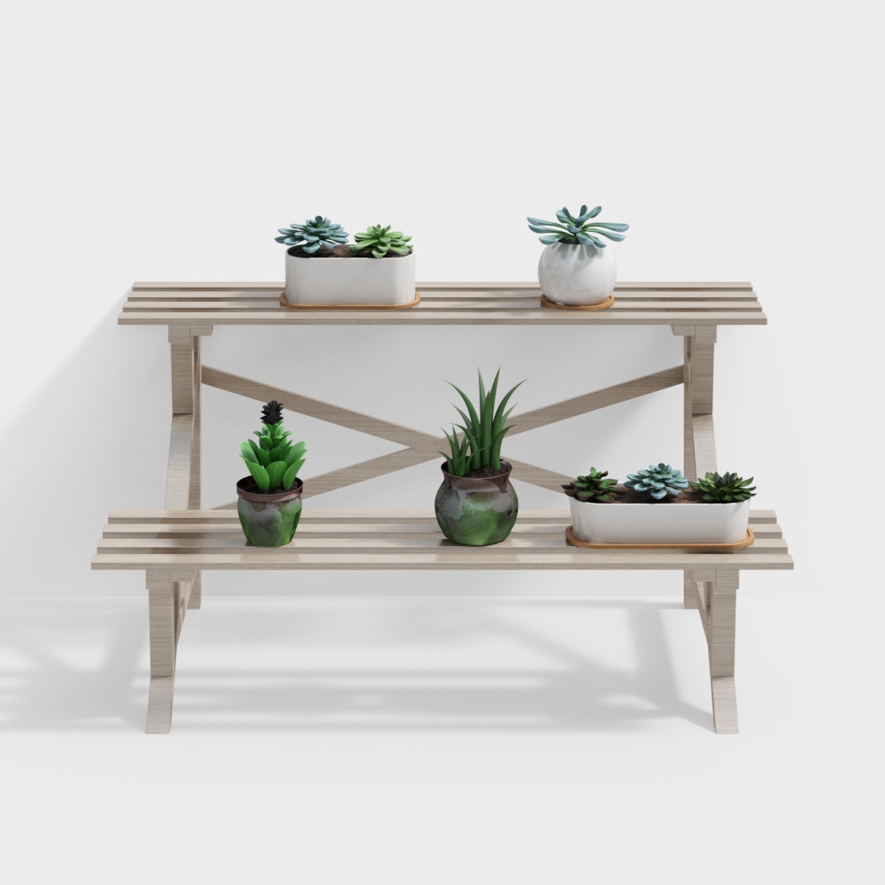 Indoor green plant stand