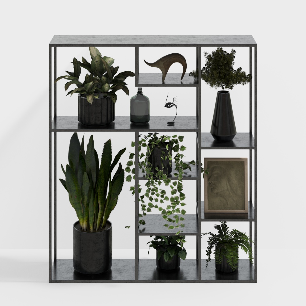 Indoor green plant stand