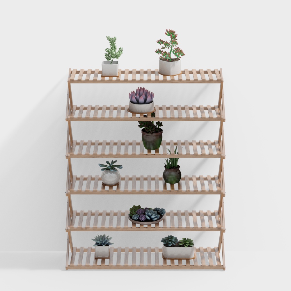 Indoor green plant stand