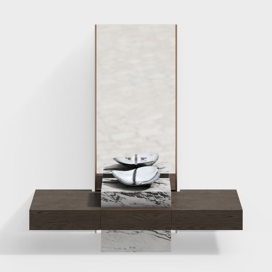 Urban Minimalist Bathroom Cabinet 3D model