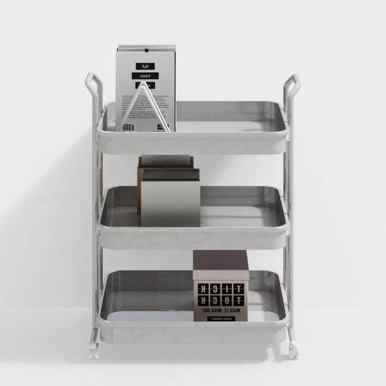 Contemporary 3D Cart Model for Modern Interiors