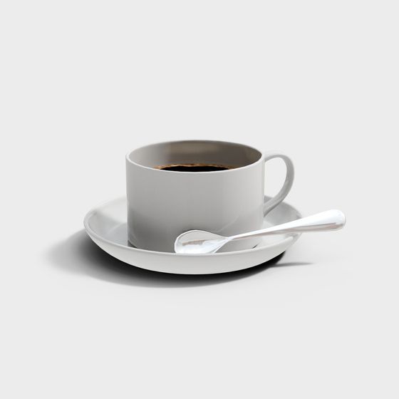 Elegant Minimalist Coffee Cup 3D model
