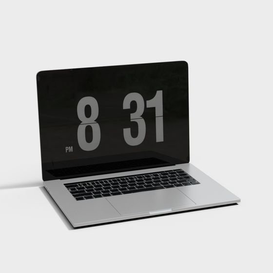 Stylish Laptop 3D model for Creative Projects