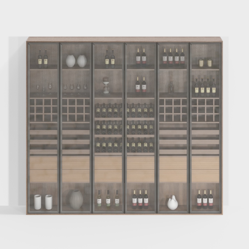 Винный шкаф в стиле легкой роскоши