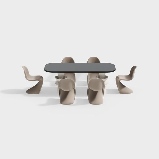 Urban Living Room 3D model for Modern Spaces