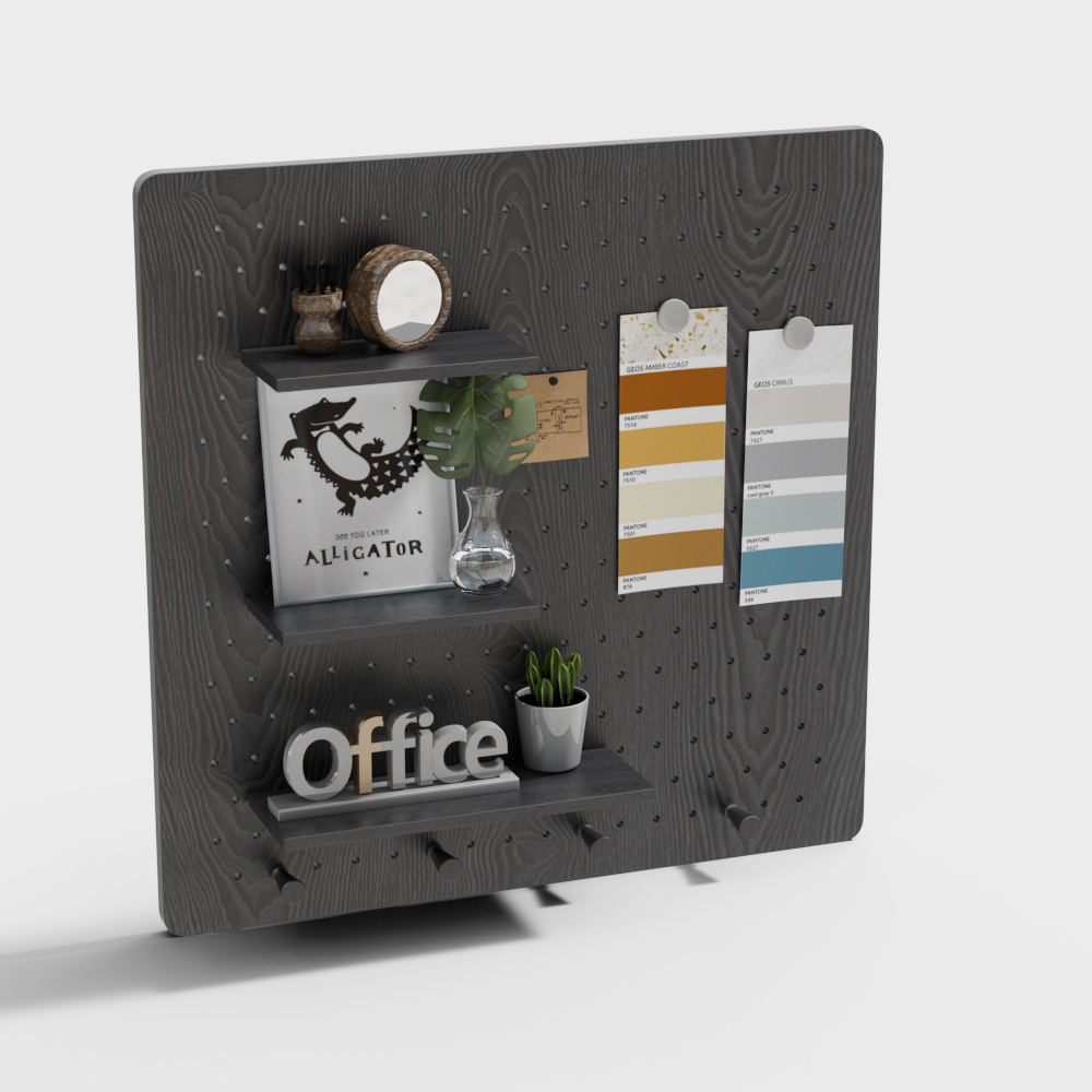 Modern Minimalist Wall Panel 3D model for Offices