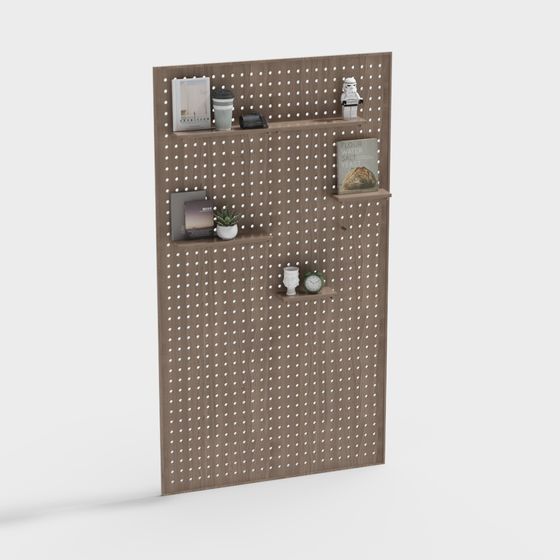 Pegboard Shelf 3D model