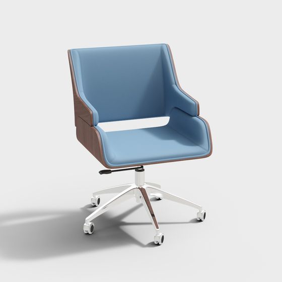 Elegant Office Chair 3D model for Modern Spaces