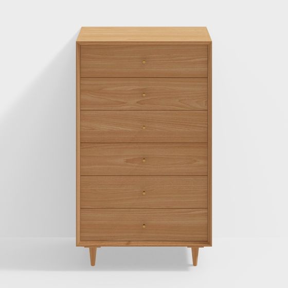 Mid-Century Dresser 3D model