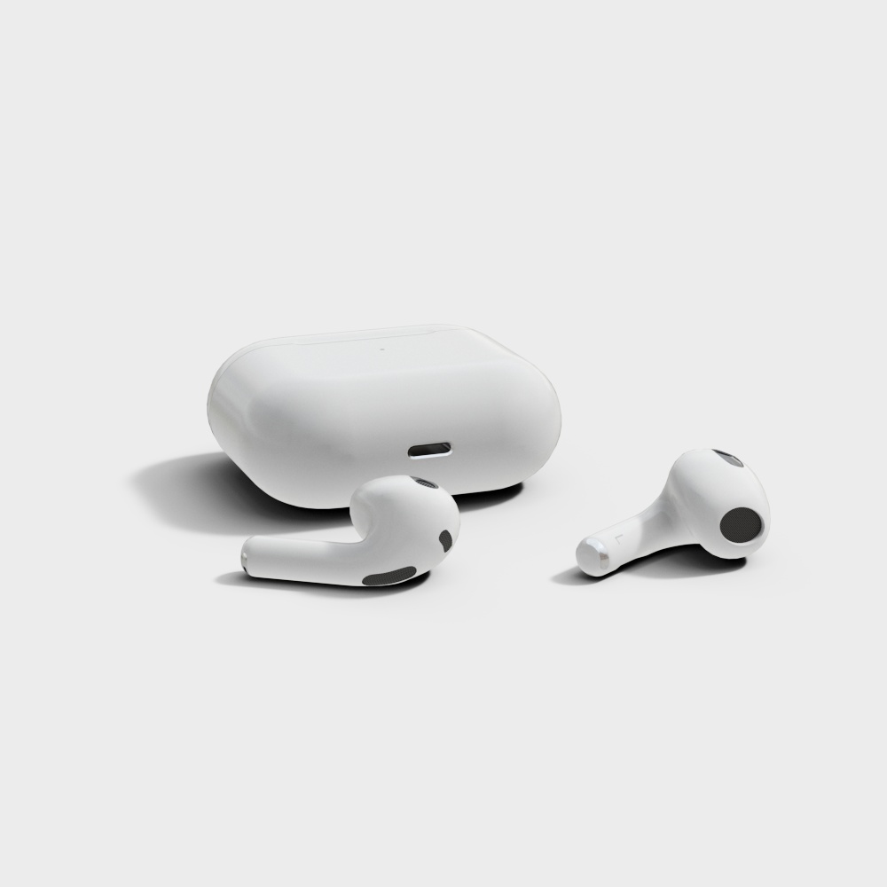 Stylish Low-Poly Headphone 3D model