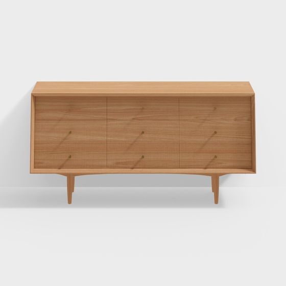 Stylish Mid-Century Modern Dresser 3D model