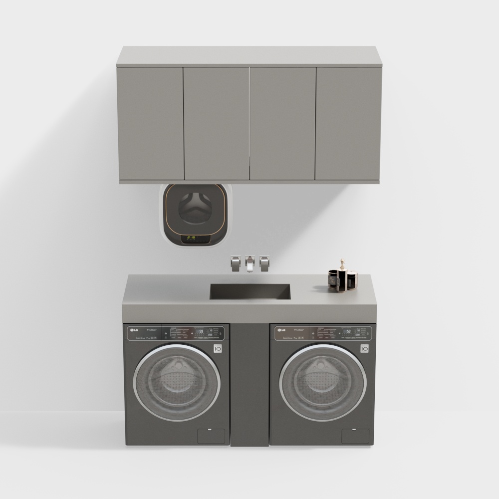 Armario de lavadora moderno