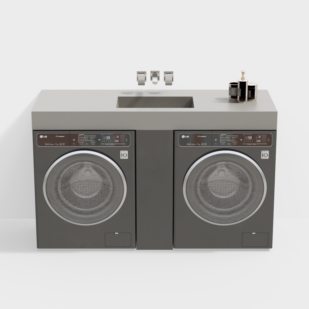 Modern washing machine cabinet