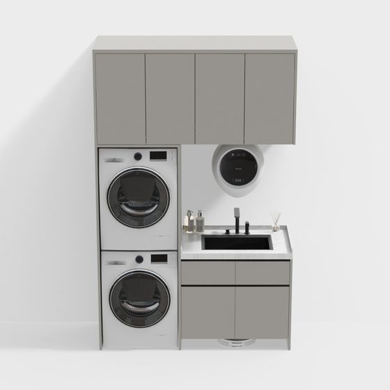 Urban Laundry Room 3D model