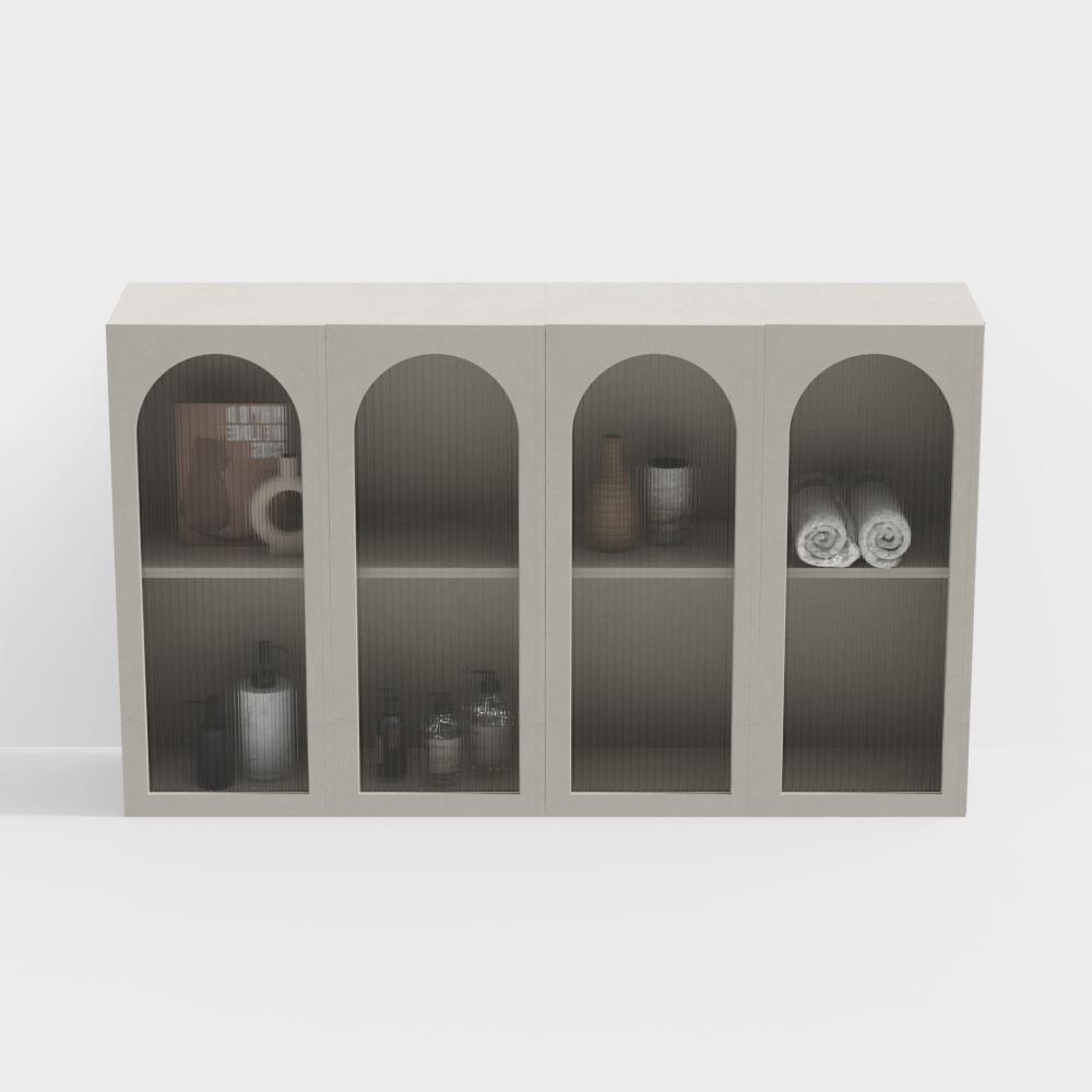 ตู้เก็บเครื่องซักผ้าบนระเบียงสมัยใหม่