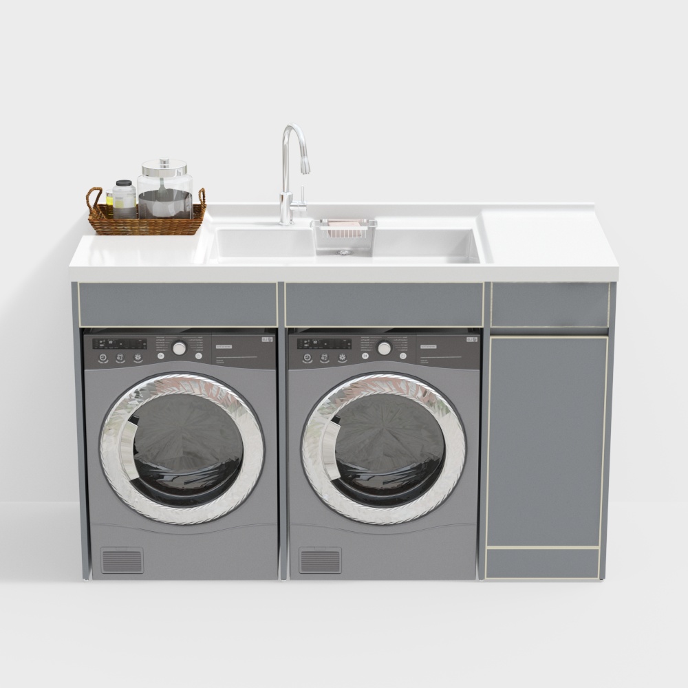 Modern washing machine cabinet