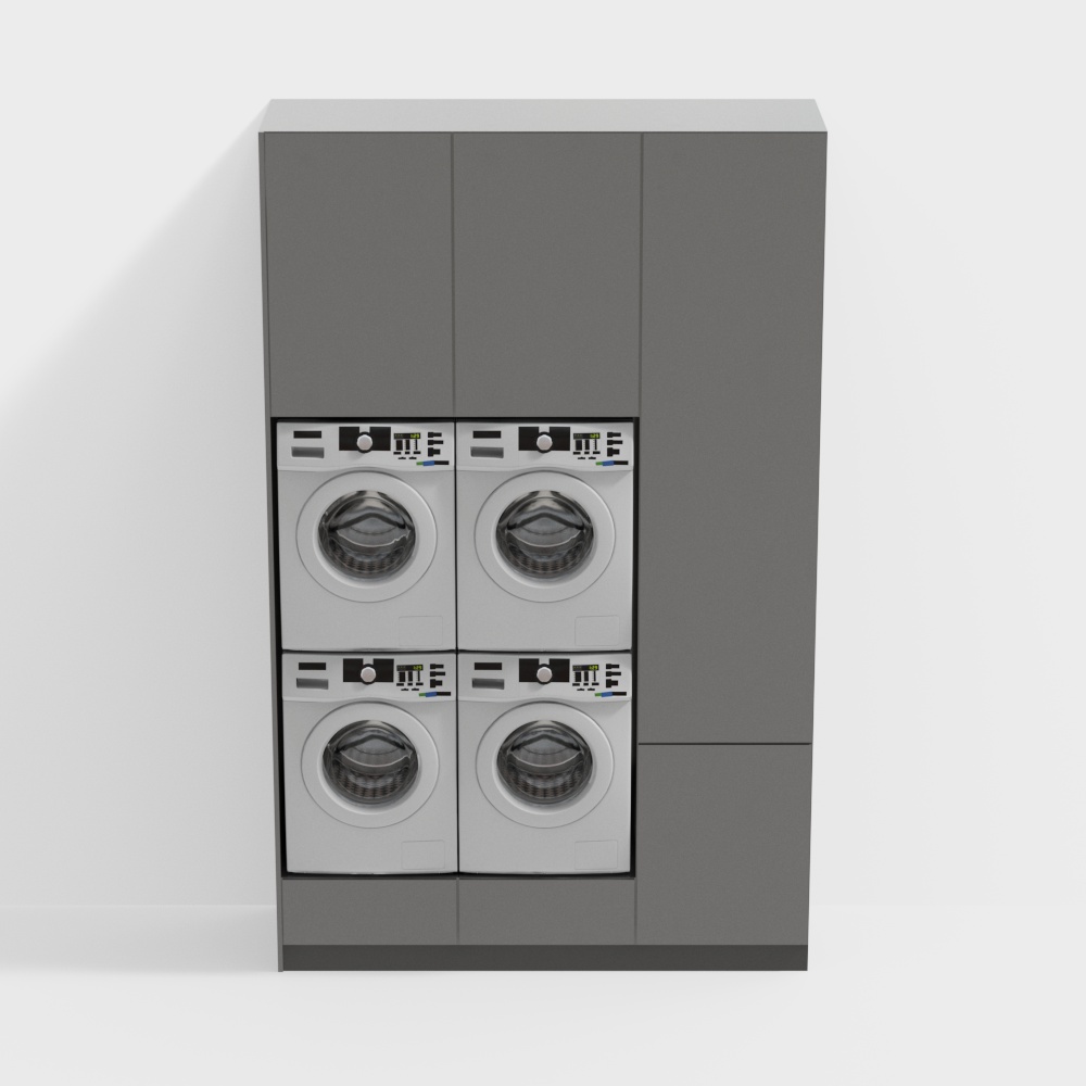 Modern washing machine cabinet