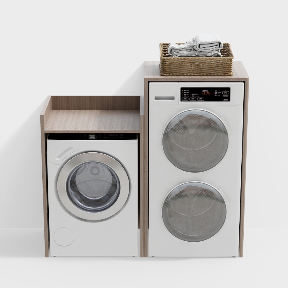 Modern washing machine cabinet