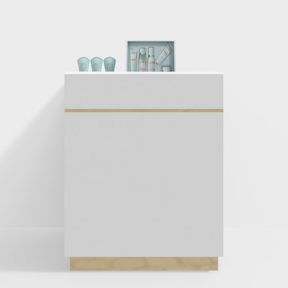 Minimalist Bathroom Cabinet 3D model