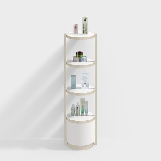 Elegant Rotating Display Shelf 3D model