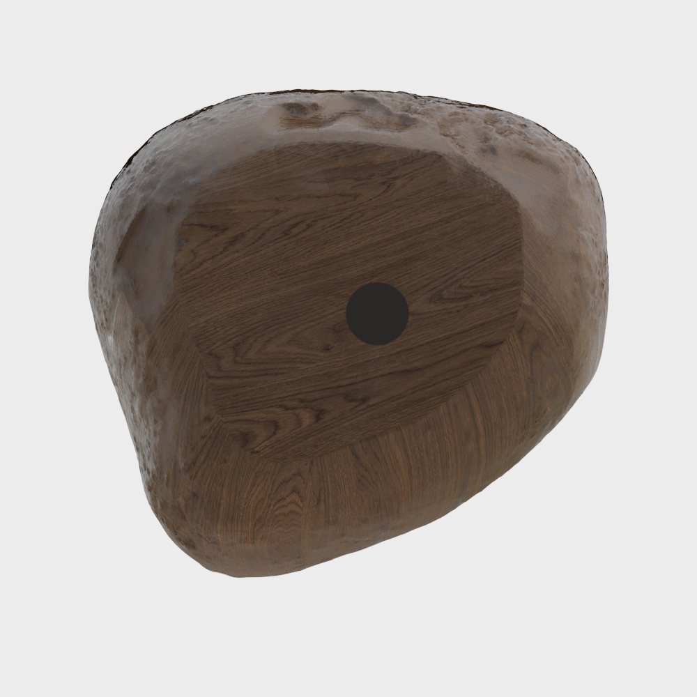 Wabi-Sabi Style Solid Wood Wall Lamp